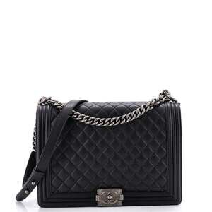 Chanel Boy Flap Bag Quilted Caviar #228743C37B